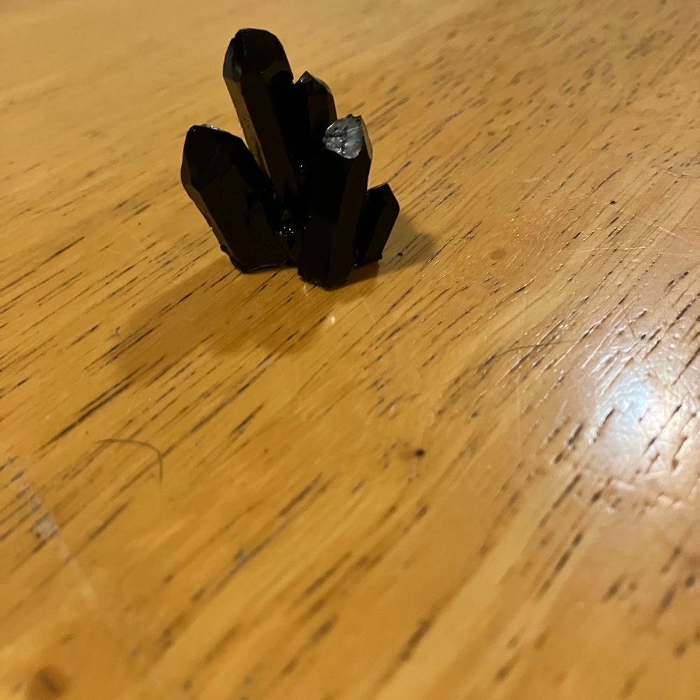 Handmade resin black crystal